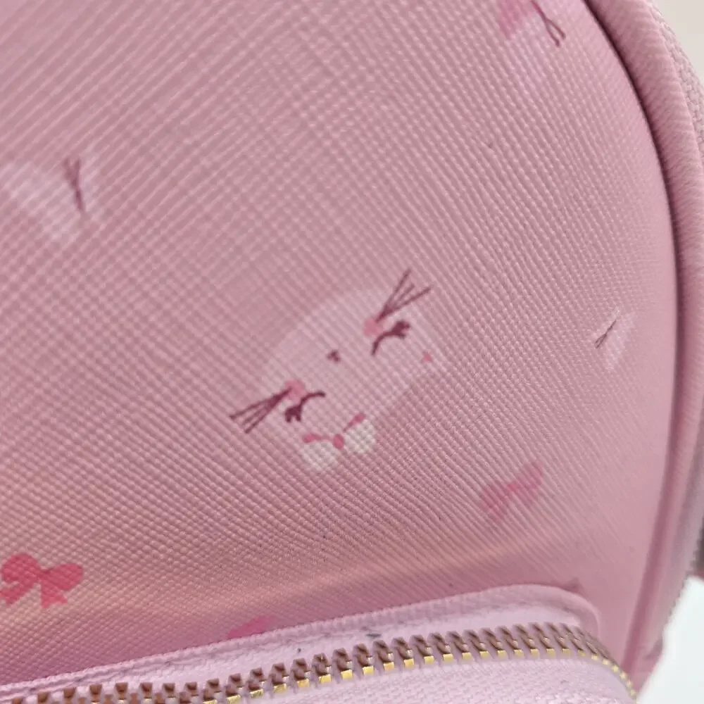 Under One Sky Pink Backpack Cat Ears Rhinestones NEW Bows 9x8x5